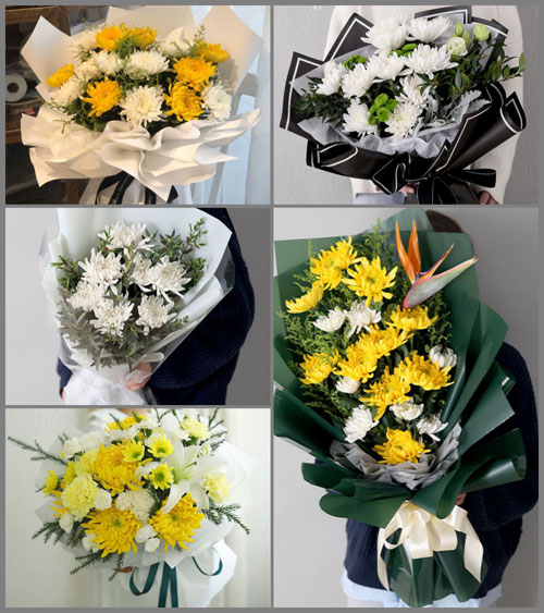 湖北孝感市安陆市南城街道山坡村白事花束代送